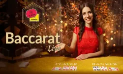 Baccarat Live table by Evolution