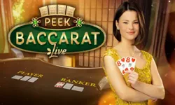 Peek Baccarat live table by Evolution