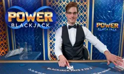 Power Blackjack live table by Evolution