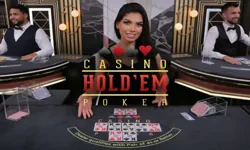 Casino Hold'em live poker table by Evolution
