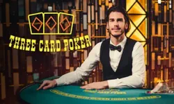 Three Card Poker live table by Evolution